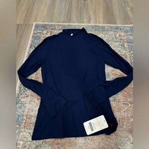 Fabletics NWT Women’s Phoenix Long Sleeve Top in NAVY Size XL
